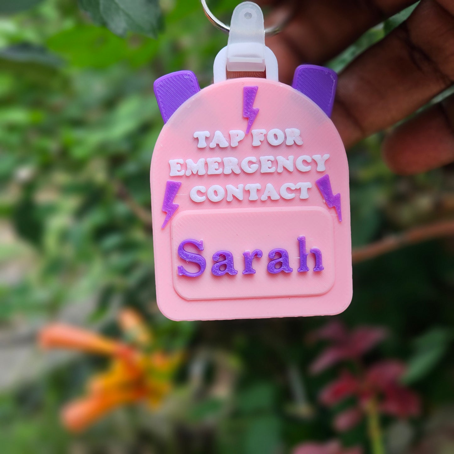 Kids Emergency Contact NFC Backpack keychain Tag