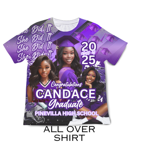 Custom Graduation all over print T-shirt