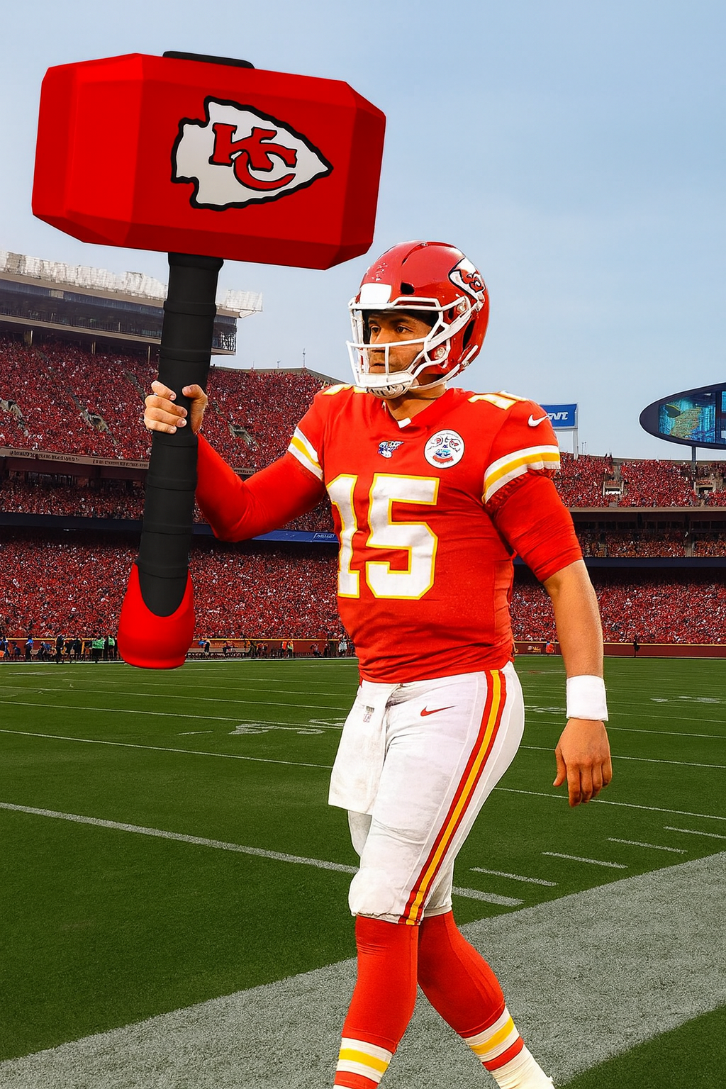 Kansas City Chiefs 3D Thor Hammer