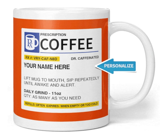 Personalized Prescription Coffee Mug