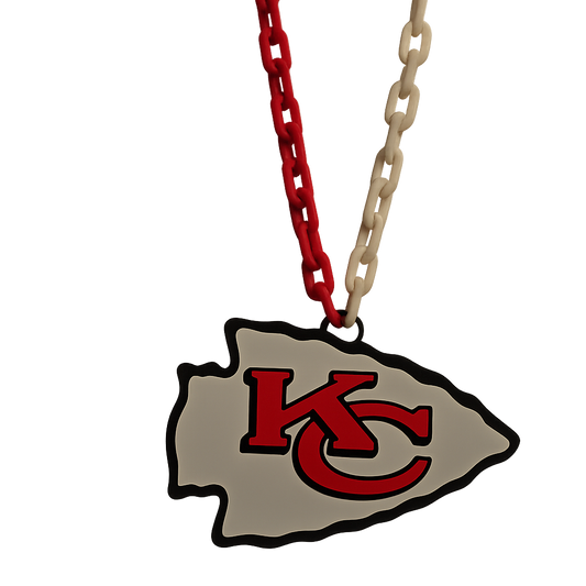 3D Printed Oversized KC Sports Chain Necklace- Game Day Accessory for football fans