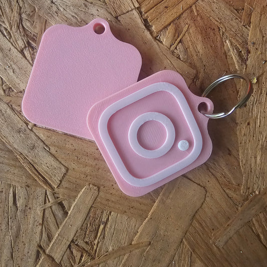 Custom 3D Printed Social Media Scan Tag Keychains- Tap to Share & Connect Instantly