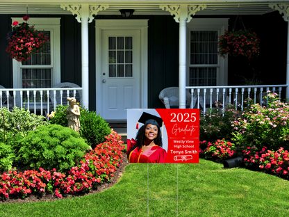 Custom Grad Yard Sign 