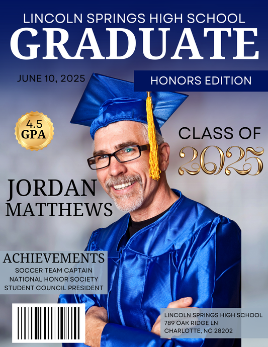 Graduation Magazine Cover
