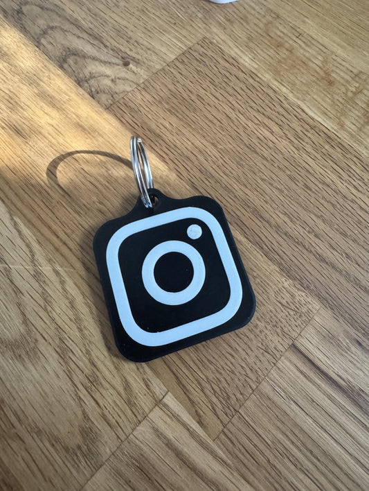 Custom 3D Printed Social Media Scan Tag Keychains- Tap to Share & Connect Instantly