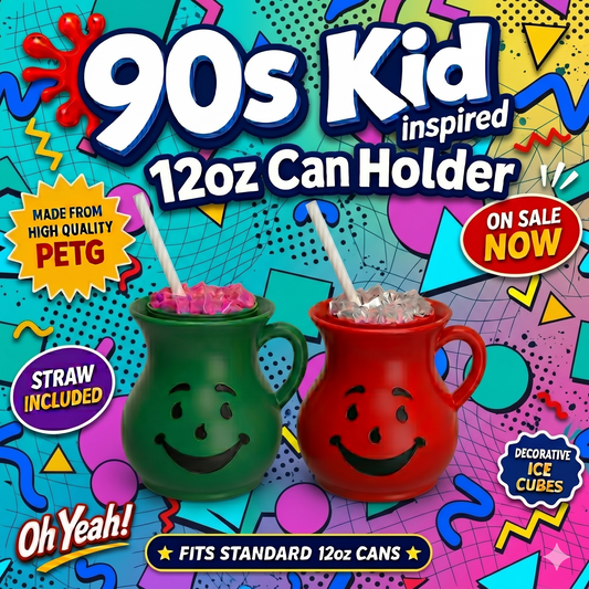 90s Kid Inspired 12oz Can Holder 3D Printed
