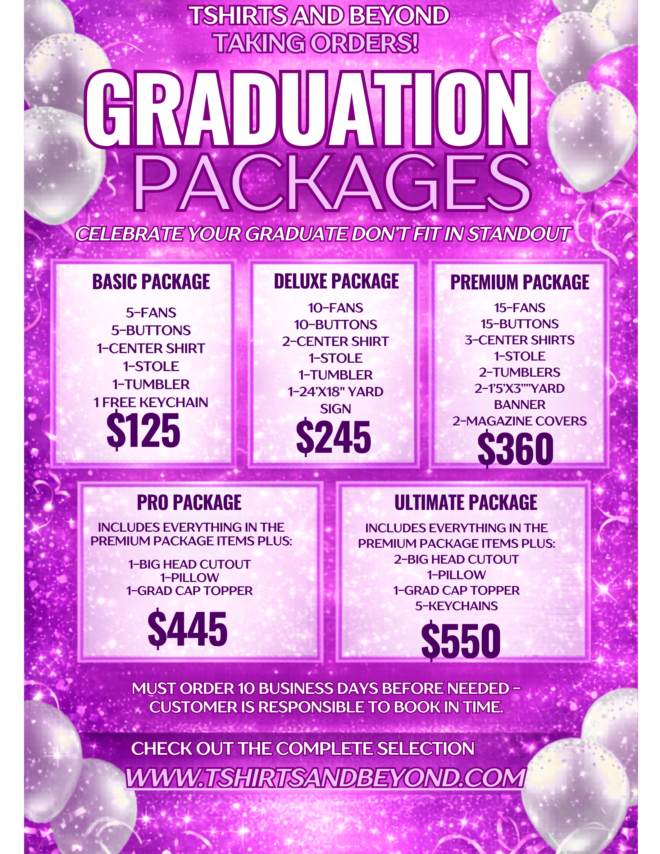 Graduation Package Design Custom Graduation Packages | Personalized Graduation Party Favors, Shi ...
