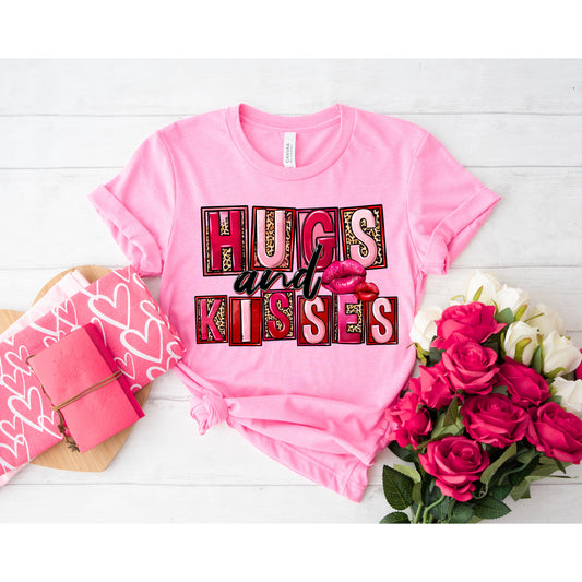Valentines Hugs And Kisses T-shirt