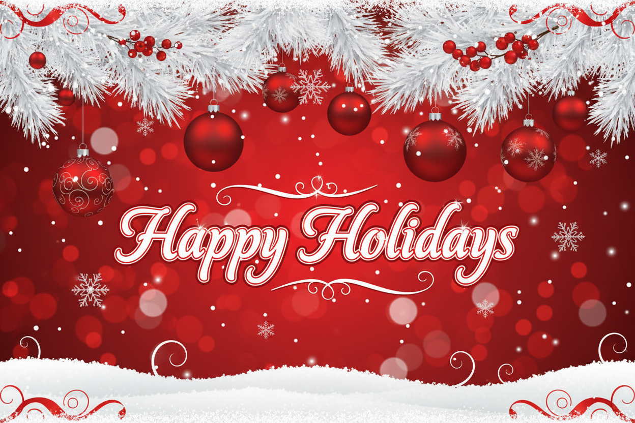 make it say Happy Holidays 